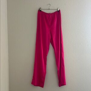 SKIMS Pink Wide Leg Pants Relaxed Fit